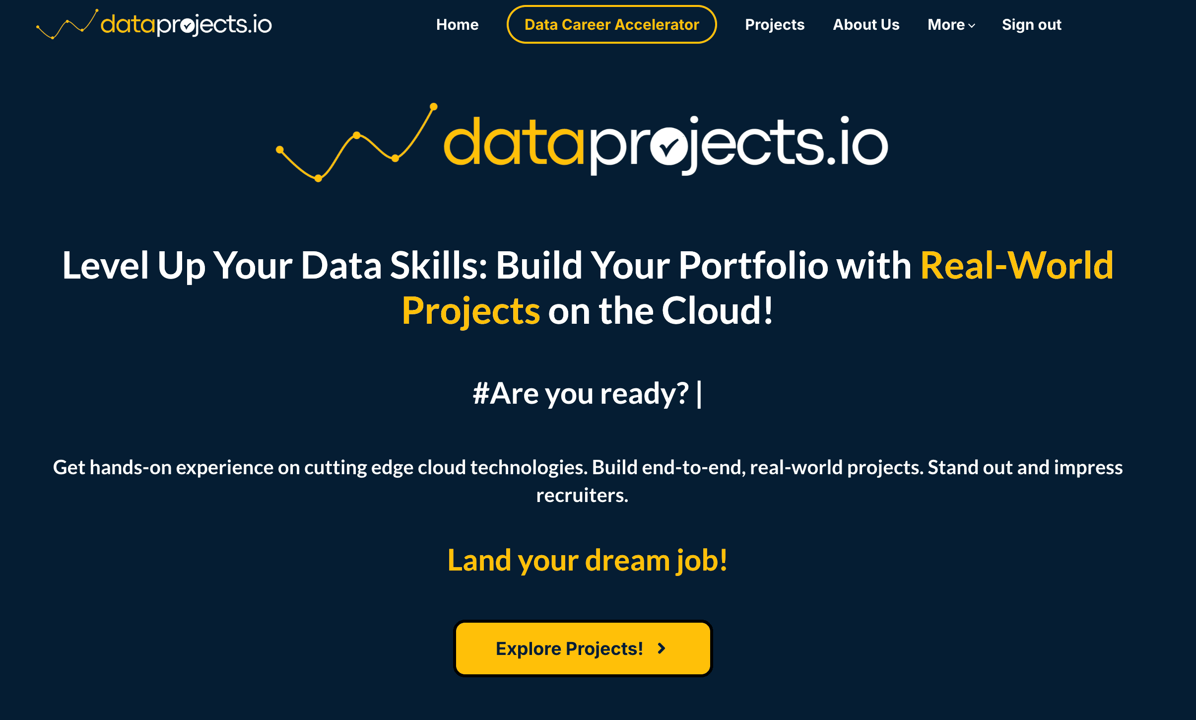DataProjects.io screenshot